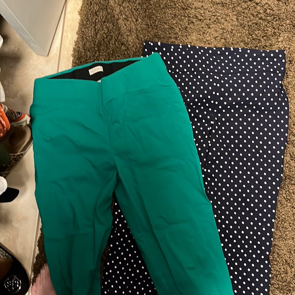 2 pairs of Van Heusen dressy capris.